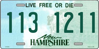 NH license plate 1131211