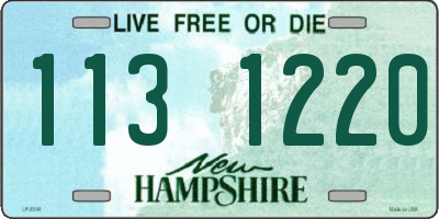 NH license plate 1131220