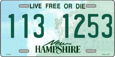 NH license plate 1131253