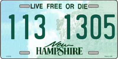 NH license plate 1131305