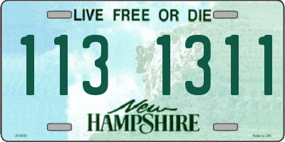 NH license plate 1131311