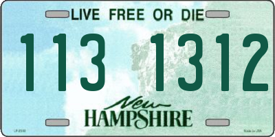 NH license plate 1131312