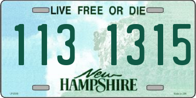 NH license plate 1131315
