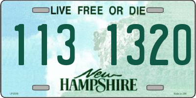 NH license plate 1131320