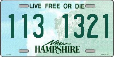 NH license plate 1131321