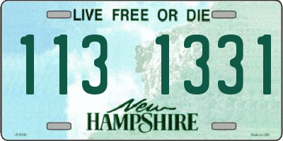 NH license plate 1131331
