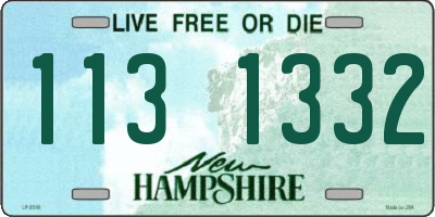 NH license plate 1131332