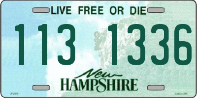 NH license plate 1131336