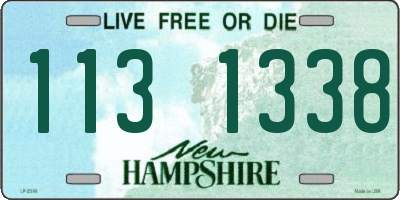 NH license plate 1131338