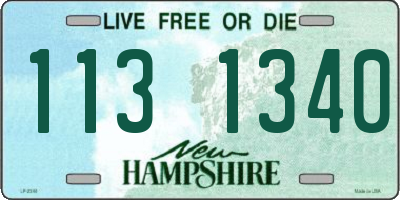 NH license plate 1131340