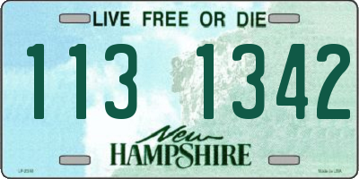 NH license plate 1131342