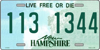 NH license plate 1131344