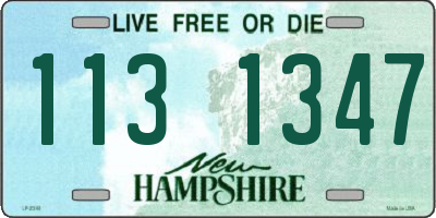 NH license plate 1131347