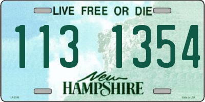 NH license plate 1131354