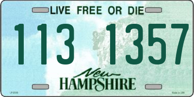 NH license plate 1131357