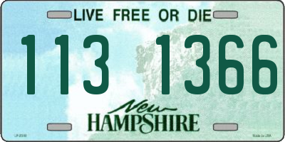 NH license plate 1131366