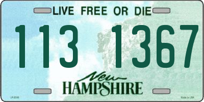 NH license plate 1131367