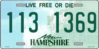 NH license plate 1131369