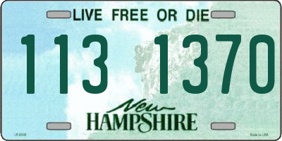 NH license plate 1131370