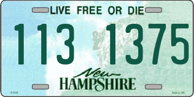 NH license plate 1131375