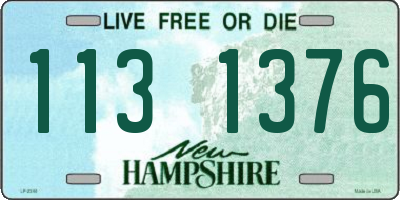 NH license plate 1131376
