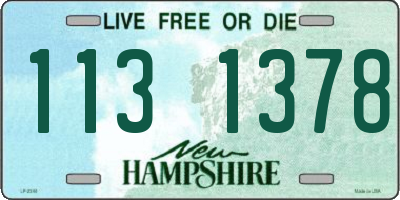 NH license plate 1131378