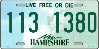 NH license plate 1131380