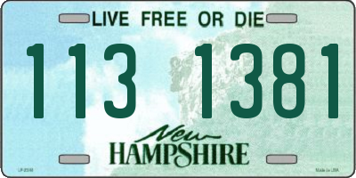 NH license plate 1131381