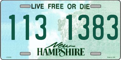NH license plate 1131383