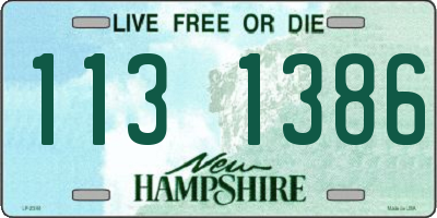 NH license plate 1131386