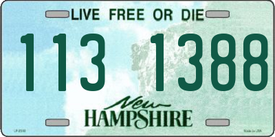 NH license plate 1131388