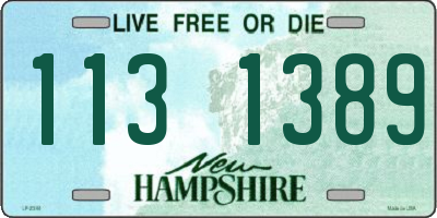 NH license plate 1131389