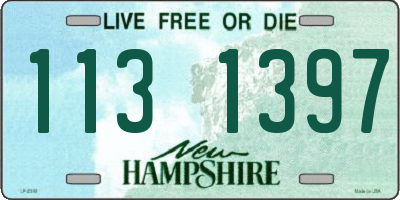 NH license plate 1131397
