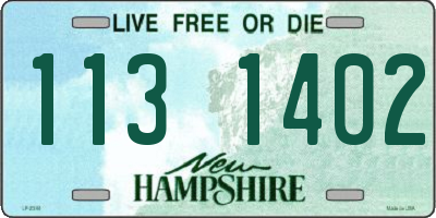 NH license plate 1131402