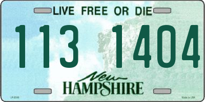 NH license plate 1131404