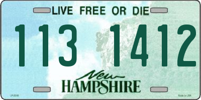 NH license plate 1131412