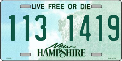NH license plate 1131419