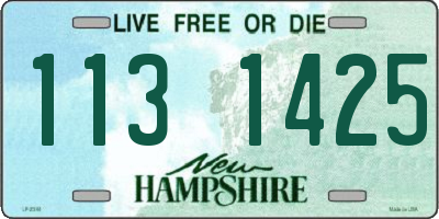 NH license plate 1131425