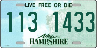 NH license plate 1131433