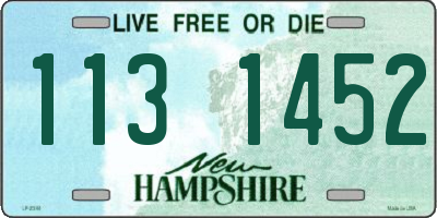 NH license plate 1131452