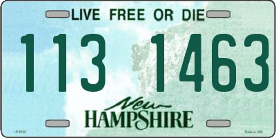 NH license plate 1131463