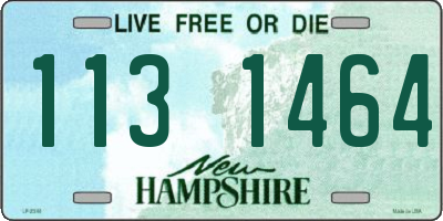 NH license plate 1131464