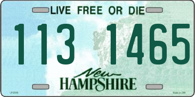 NH license plate 1131465