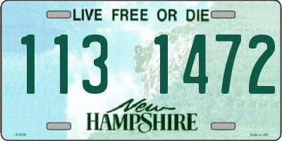 NH license plate 1131472