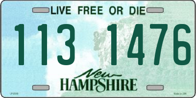 NH license plate 1131476