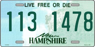 NH license plate 1131478
