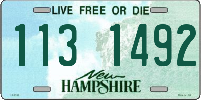 NH license plate 1131492