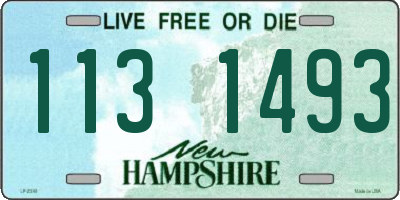 NH license plate 1131493