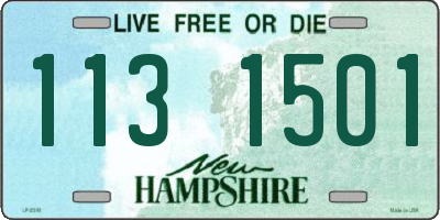 NH license plate 1131501