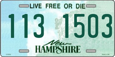 NH license plate 1131503